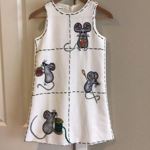 Kimocat girls fancy Jeweled mice dress